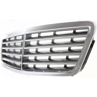 Rareelectrical - New Chrome Shell Grille Assembly Compatible With Mercedes Benz C320 Base 6 Cyl 3.2L C32 Amg Base 6 - Image 2