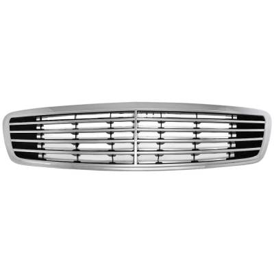 Rareelectrical - New Chrome Shell Grille Assembly Compatible With Mercedes Benz S430 Base 8 Cyl 4.3L S500 Guard 8 Cyl - Image 4