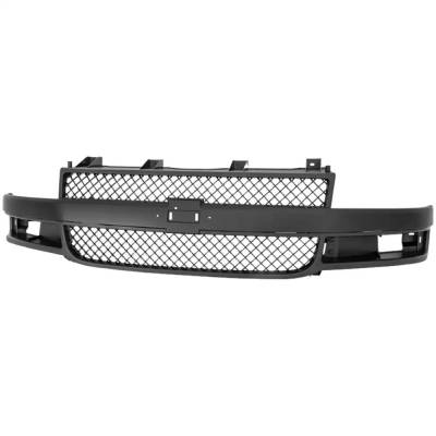 New Dark Gray Grille Assembly Compatible With Chevrolet Express 2500 Ls 8 Cyl 6.6L Express 3500 Lt 8