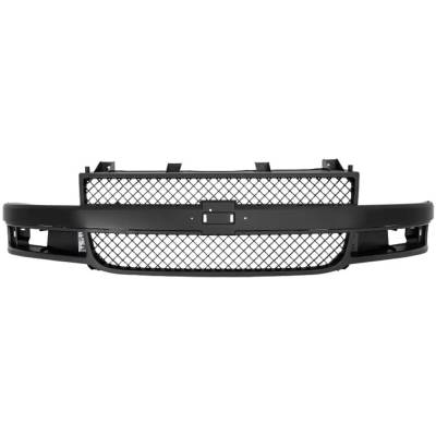 Rareelectrical - New Dark Gray Grille Assembly Compatible With Chevrolet Express 2500 Ls 8 Cyl 6.6L Express 3500 Lt 8 - Image 2