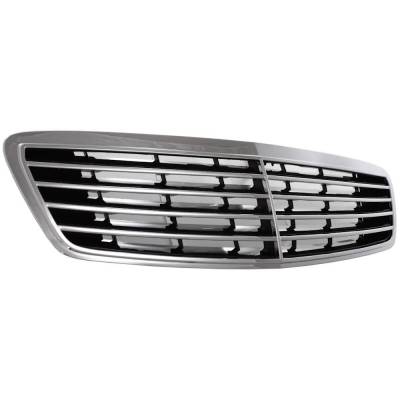 Rareelectrical - New Chrome Shell Grille Assembly Compatible With Mercedes Benz S600 Base 12 Cyl 5.8L S500 Guard 8 - Image 3