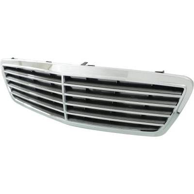 Rareelectrical - New Chrome Shell Grille Assembly Compatible With Mercedes Benz S500 4Matic 8 Cyl 5.0L S55 Amg - Image 2