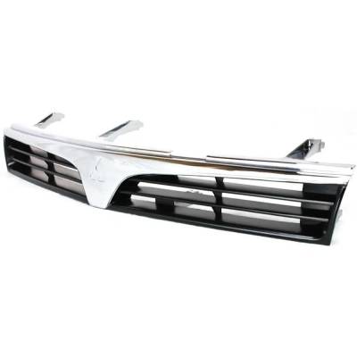Rareelectrical - New Chrome Shell Grille Assembly Compatible With Mitsubishi Mirage De 4 Cyl 1.8L Mirage Ls 4 Cyl - Image 2