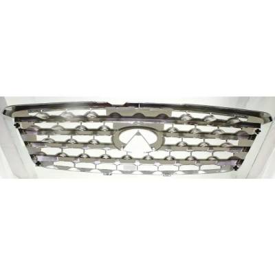 Rareelectrical - Chrome Grille Assembly Compatible With Infiniti Fx35 Base 6 Cyl 3.5L Fx45 Base 8 Cyl 4.5L 2003-2005 - Image 4