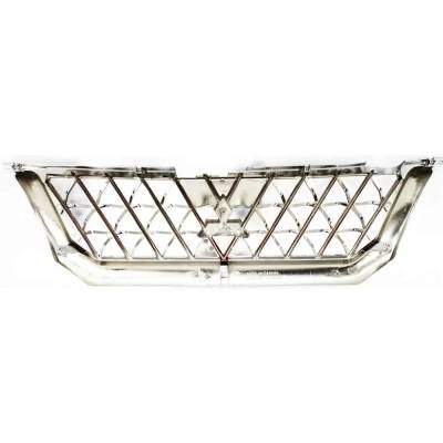 Rareelectrical - New Chrome Shell Grille Assembly Compatible With Mitsubishi Montero Sport Ls 6 Cyl 3.0L Montero - Image 4