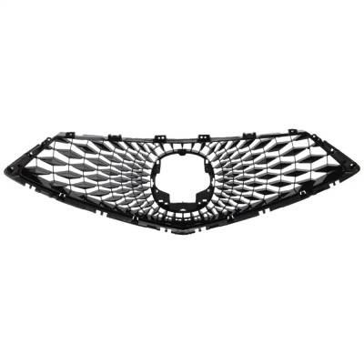 Painted Black Grille Assembly Compatible With Acura Mdx Base 6 Cyl 3.5L 2022-2024 Ac1200135