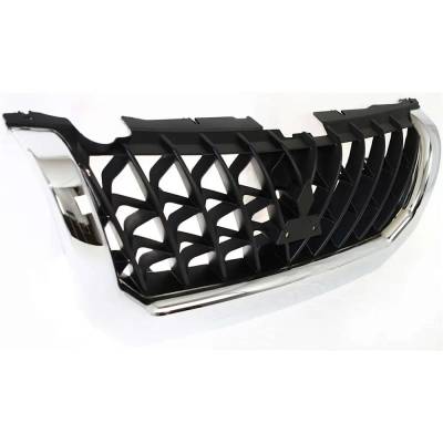 Rareelectrical - New Chrome Shell Grille Assembly Compatible With Mitsubishi Montero Sport Limited 6 Cyl 3.5L Montero - Image 3