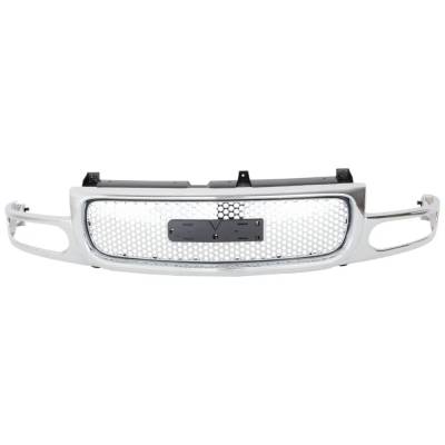 Rareelectrical - New Chrome/Honeycomb Grille Assembly Compatible With Gmc Yukon Denali 8 Cyl 6.0L Yukon Xl 1500 - Image 2