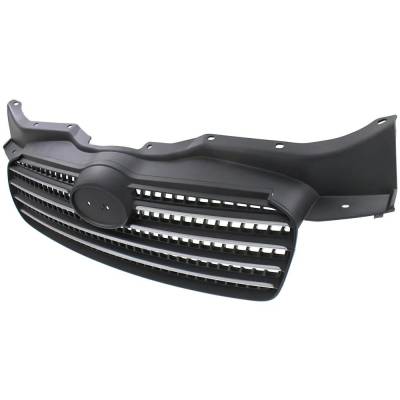 Rareelectrical - Chrome/Painted Black Grille Assembly Compatible With Hyundai Accent Gls 4 Cyl 1.6L 2006-2011 By - Image 2