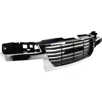 Rareelectrical - New Chrome/Black Insert Grille Assembly Compatible With Gmc Canyon Z85 Sl 5 Cyl 3.5L Canyon Z85 Sle - Image 2