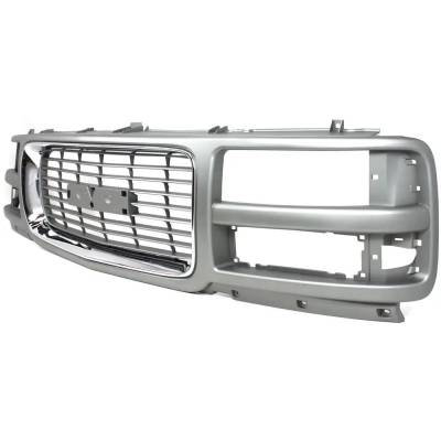 Rareelectrical - New Painted Gray Grille Assembly Compatible With Gmc Savana 2500 Base 8 Cyl 5.7L Savana 2500 Sle 8 - Image 2