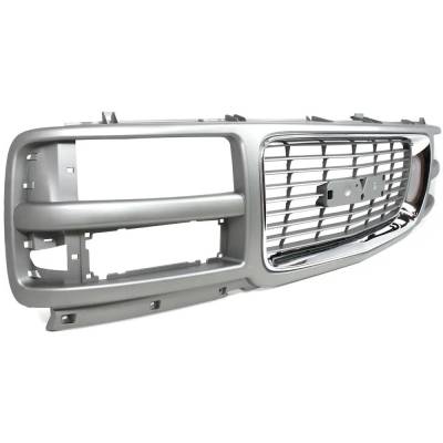 Rareelectrical - New Painted Gray Grille Assembly Compatible With Gmc Savana 2500 Base 8 Cyl 5.7L Savana 2500 Sle 8 - Image 3
