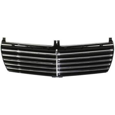 Rareelectrical - New Black Grille Assembly Compatible With Mercedes Benz 190D 2.2 4 Cyl 2.2L 190E 2.6 6 Cyl 2.6L 190D - Image 1