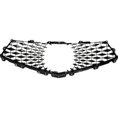 New Painted Black Grille Assembly Compatible With Acura Mdx Sport Hybrid 6 Cyl 3.0L Mdx Sh-Awd 6 Cyl