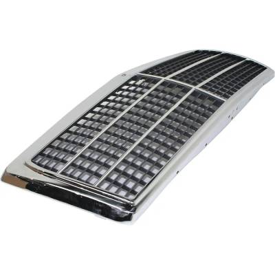 Rareelectrical - New Chrome Shell Grille Assembly Compatible With Mercedes Benz 190D 2.5 5 Cyl 2.5L 190D 2.2 4 Cyl - Image 3
