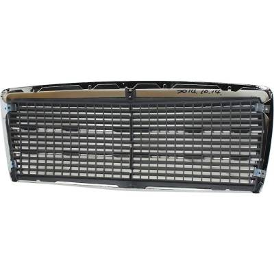 Rareelectrical - New Chrome Shell Grille Assembly Compatible With Mercedes Benz 190E 2.3 4 Cyl 2.3L 190D 2.2 4 Cyl - Image 2