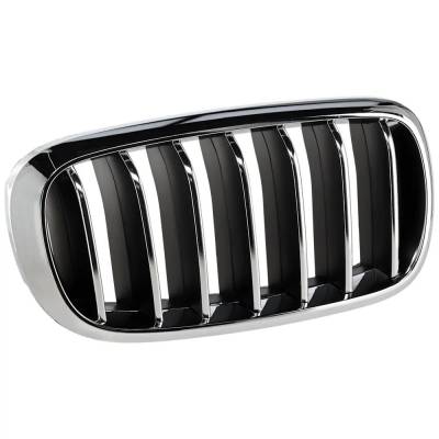 New Textured Black Grille Assembly Compatible With Bmw X5 Xdrive35i 6 Cyl 3.0L X5 Xdrive50i 8 Cyl