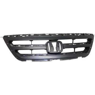 New Painted Black Grille Assembly Compatible With Honda Odyssey Lx 6 Cyl 3.5L Odyssey Ex-L 6 Cyl