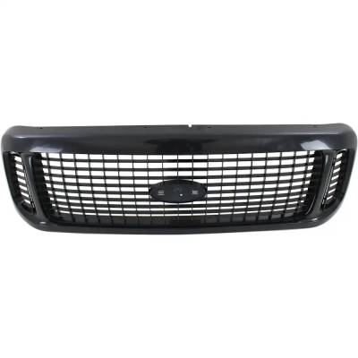 Rareelectrical - New Painted Black Grille Assembly Compatible With Ford Excursion Limited 10 Cyl 6.8L Excursion Eddie - Image 4