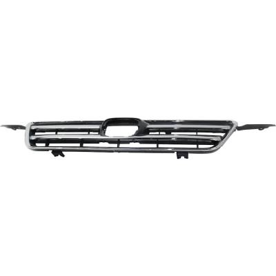 Rareelectrical - New Chrome/Painted Dark Gray Grille Assembly Compatible With Honda Cr-V Se 4 Cyl 2.4L Cr-V Ex 4 Cyl - Image 4