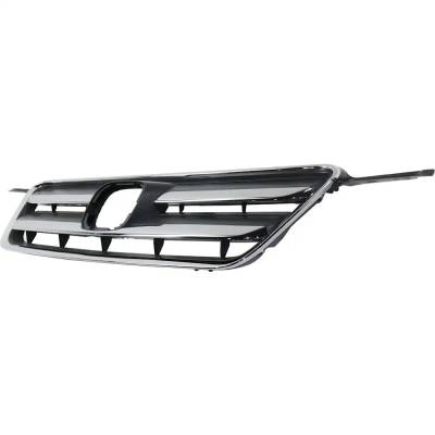 Rareelectrical - New Chrome/Painted Dark Gray Grille Assembly Compatible With Honda Cr-V Ex 4 Cyl 2.4L Cr-V Se 4 Cyl - Image 3