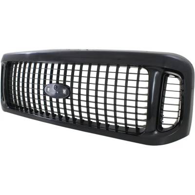 Rareelectrical - New Painted Black Grille Assembly Compatible With Ford Excursion Limited 8 Cyl 6.0L Excursion Eddie - Image 2
