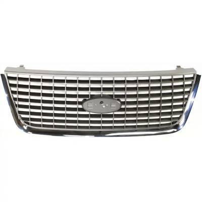 New Upper Grille Assembly Compatible With Ford Expedition Xls 8 Cyl 5.4L Expedition Xlt Sport 8 Cyl