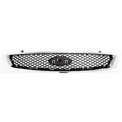 Rareelectrical - New Chrome Shell Grille Assembly Compatible With Ford Focus Zxw 4 Cyl 2.0L Focus Zx4 4 Cyl 2.0L - Image 2
