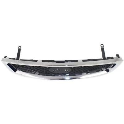 Rareelectrical - New Chrome Shell Grille Assembly Compatible With Ford Focus Zxw 4 Cyl 2.0L Focus St 4 Cyl 2.3L Focus - Image 6