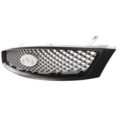 Rareelectrical - New Painted Black Grille Assembly Compatible With Ford Focus Se 4 Cyl 2.0L Focus Zx4 4 Cyl 2.0L - Image 2