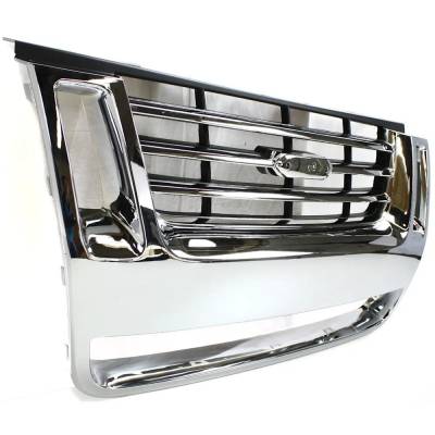 Rareelectrical - New Chrome/Black Insert Grille Assembly Compatible With Ford Explorer Sport Trac Xlt 8 Cyl 4.6L - Image 3