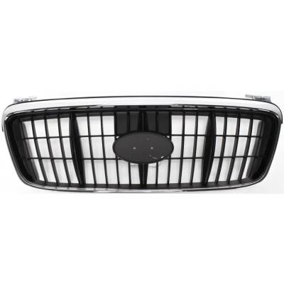 New Chrome Grille Assembly Compatible With Hyundai Elantra Gls 4 Cyl 2.0L Elantra Gt 4 Cyl 2.0L