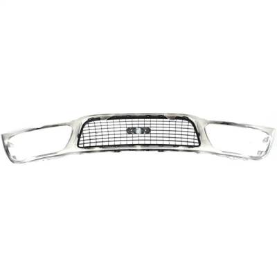 Rareelectrical - New Chrome Shell Grille Assembly Compatible With Ford Expedition Xlt 8 Cyl 4.6L Expedition Xlt 8 Cyl - Image 4