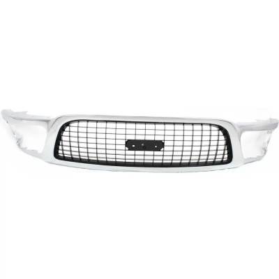 New Chrome Shell Grille Assembly Compatible With Ford Expedition Xlt 8 Cyl 5.4L Expedition Xlt 8 Cyl