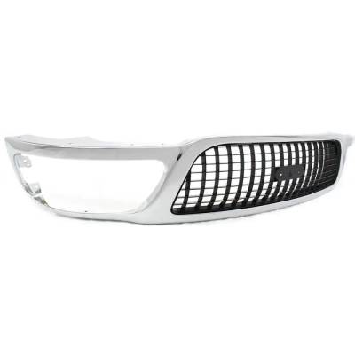 Rareelectrical - New Chrome Shell Grille Assembly Compatible With Ford Expedition Xlt 8 Cyl 5.4L Expedition Xlt 8 Cyl - Image 3