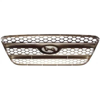 Rareelectrical - New Chrome/Painted Black Grille Assembly Compatible With Hyundai Santa Fe Gl 6 Cyl 3.3L Santa Fe Se - Image 4