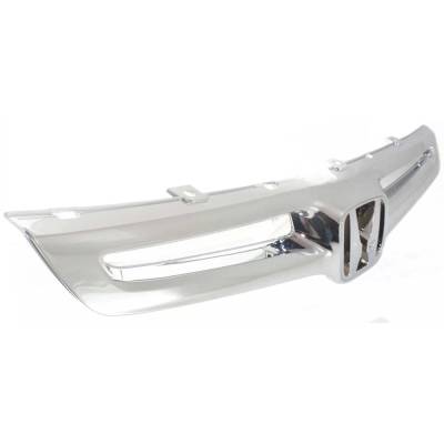 Rareelectrical - New Chrome Grille Assembly Compatible With Honda Accord Lx 4 Cyl 2.4L Accord Ex 6 Cyl 3.0L Accord - Image 3