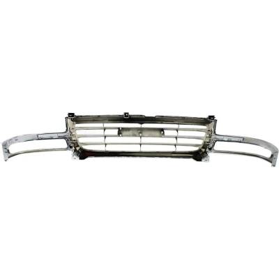 Rareelectrical - New Chrome/Horizontal Bar Grille Assembly Compatible With Gmc Sierra 2500 Wt 8 Cyl 6.0L Sierra 1500 - Image 4