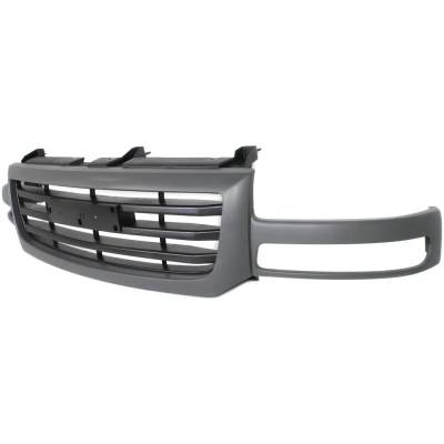 Rareelectrical - New Painted Gray Grille Assembly Compatible With Gmc Sierra 1500 Sle 8 Cyl 4.8L Sierra 2500 Slt 8 - Image 2