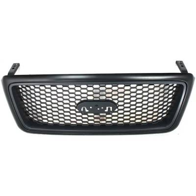 New Grille Assembly Compatible With Ford F-150 Xlt 8 Cyl 4.6L F-150 Xlt 8 Cyl 5.4L F-150 Xlt 6 Cyl