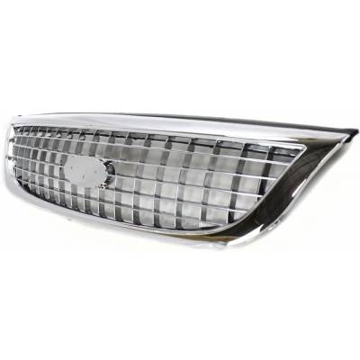 Rareelectrical - New Chrome Shell Grille Assembly Compatible With Ford Windstar Lx 6 Cyl 3.8L Windstar Se Sport 6 Cyl - Image 2