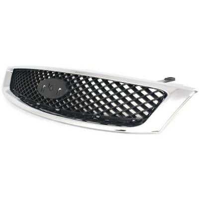 Rareelectrical - New Chrome Shell Grille Assembly Compatible With Ford Focus Zx4 4 Cyl 2.0L Focus S 4 Cyl 2.0L Focus - Image 4