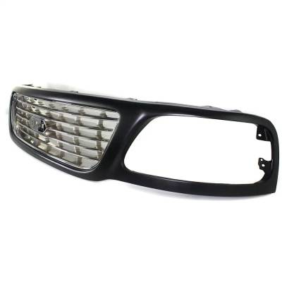 Rareelectrical - New Grille Assembly Compatible With Ford F-150 Heritage Xl 6 Cyl 4.2L F-150 Heritage Xlt 6 Cyl 4.2L - Image 2