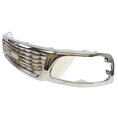 Rareelectrical - New Grille Assembly Compatible With Ford F-150 Xl 8 Cyl 4.6L F-150 Xl 6 Cyl 4.2L F-150 Xlt 6 Cyl - Image 2