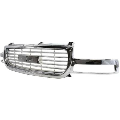 Rareelectrical - New Grille Assembly Compatible With Gmc Sierra 1500 Ht 8 Cyl 4.8L Sierra 2500 Base 8 Cyl 6.0L Sierra - Image 2