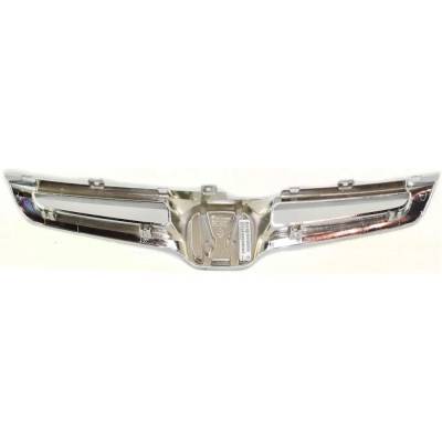 Rareelectrical - New Chrome Grille Assembly Compatible With Honda Accord Hybrid 6 Cyl 3.0L Accord Dx 4 Cyl 2.4L - Image 4