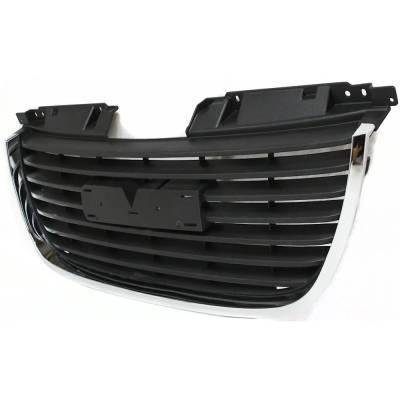 Rareelectrical - New Chrome/Textured Black Grille Assembly Compatible With Gmc Yukon Sle 8 Cyl 4.8L Yukon Xl 2500 Slt - Image 2