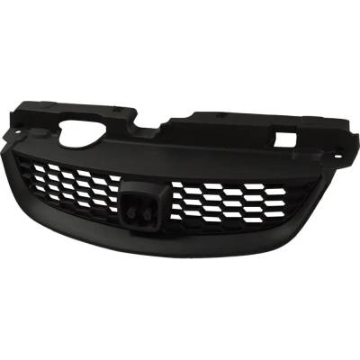 Rareelectrical - New Painted Black Grille Assembly Compatible With Honda Civic Value Package 4 Cyl 1.7L Civic Hx 4 - Image 4