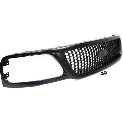 Rareelectrical - New Grille Assembly Compatible With Ford F-150 Xl 6 Cyl 4.2L F-250 Lariat 8 Cyl 5.4L F-150 - Image 3