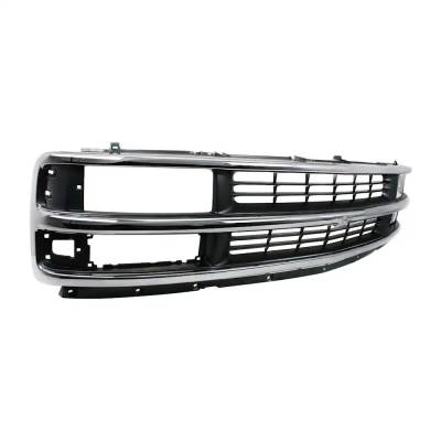 Rareelectrical - New Dual Headlight Grille Assembly Compatible With Chevrolet Express 3500 Base 8 Cyl 6.5L Express - Image 3